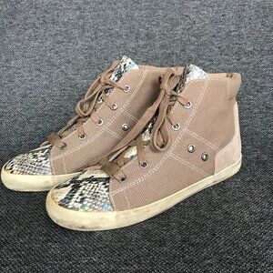 Circus by Sam Edelman Talia Womens Snake Print High Top Sneakers Size 9.5M Brown